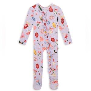 Posh Peanut ornament footie pajamas